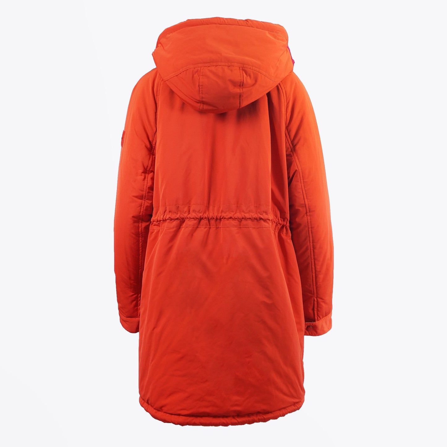 - Reversible Oversized Hooded Rain Coat - Orange