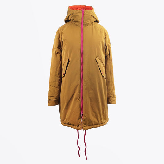 - Reversible Oversized Hooded Rain Coat - Orange