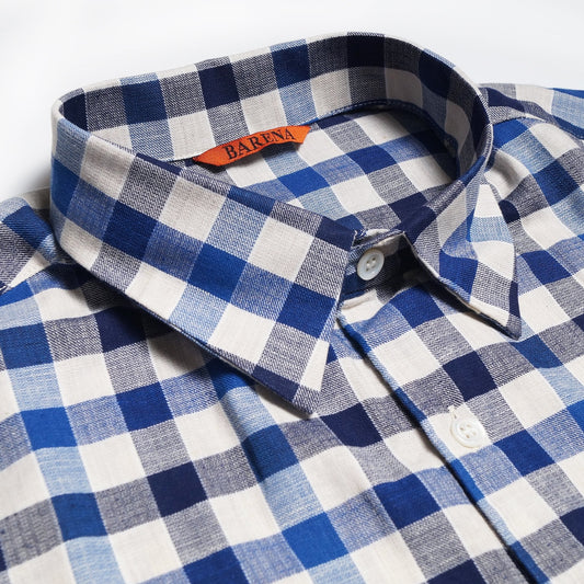 - Checked Shirt - Blue