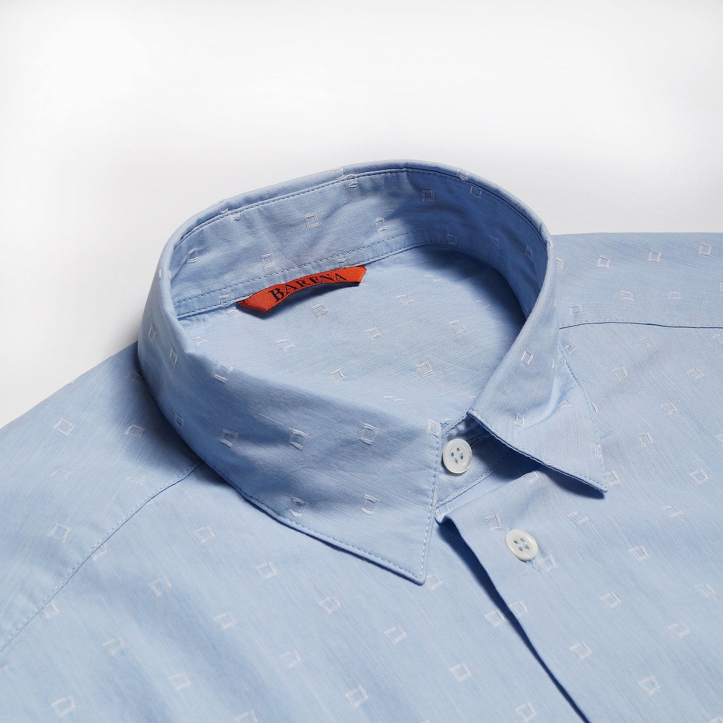 - Square Stitch Shirt - Blue