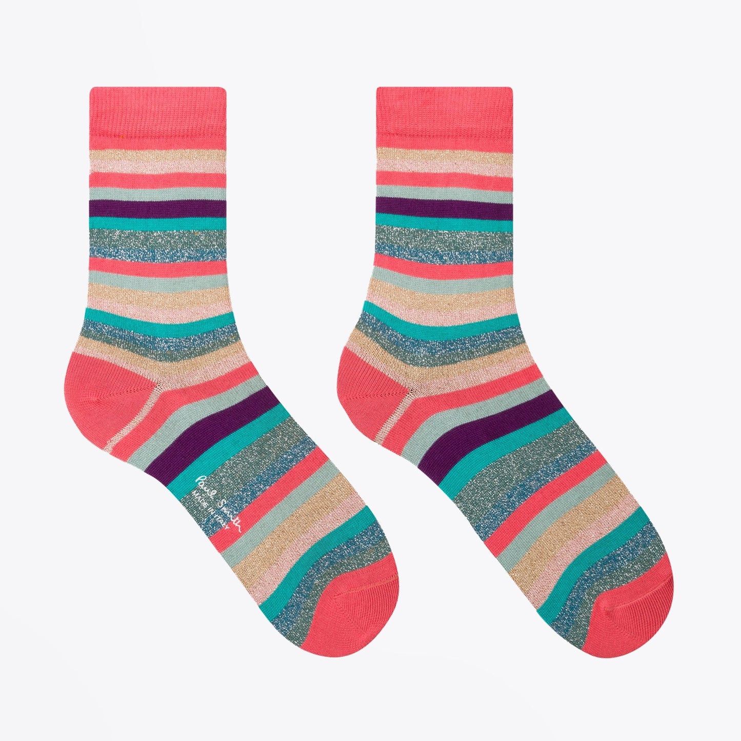 - Three Pack Multi-Stripe Socks