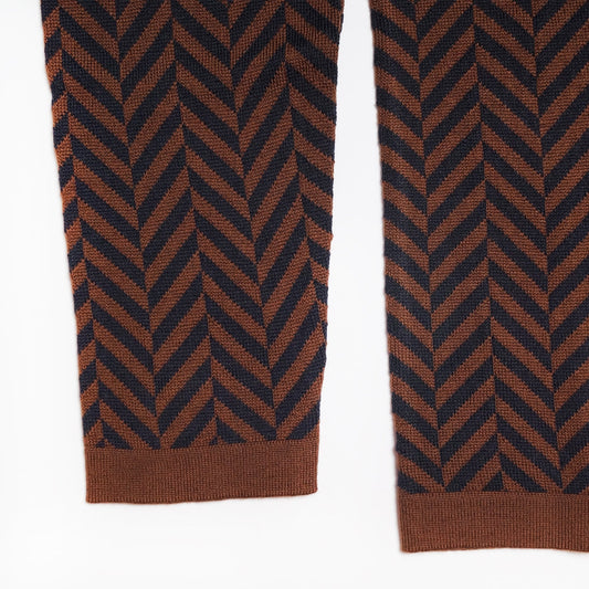 - Wool Roll-Neck Sweater - Brown