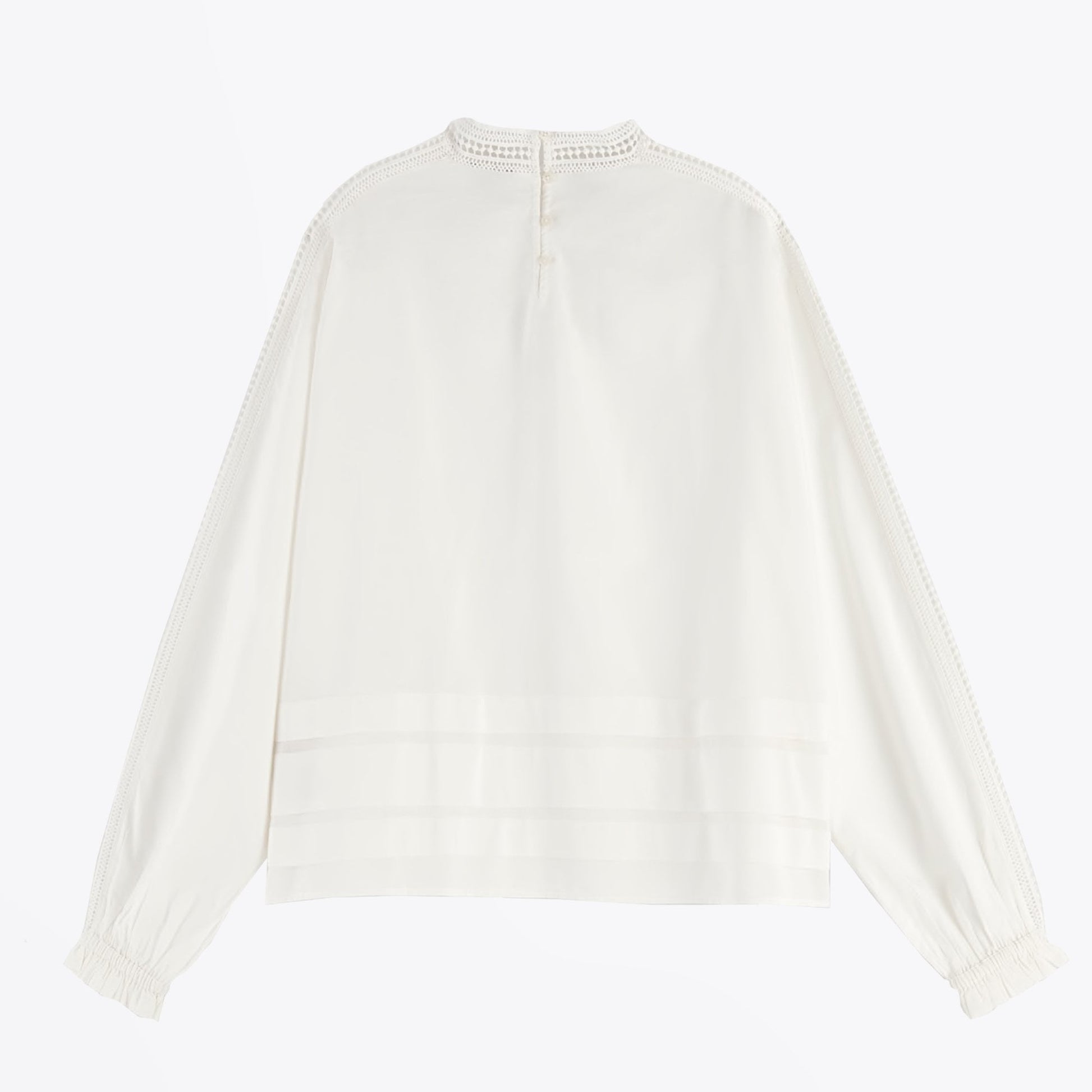 Scotch Lace Detail Top - Off-White