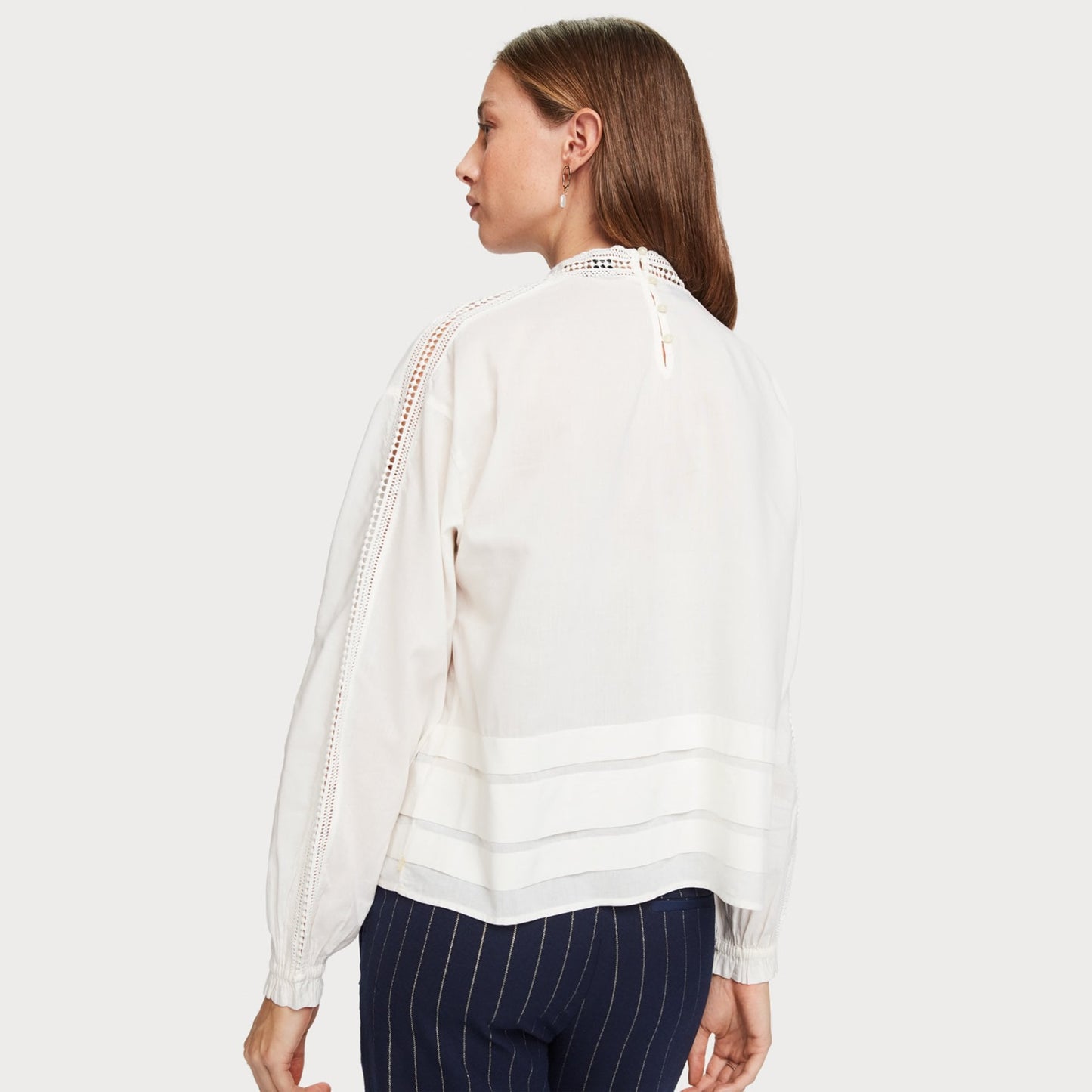 Lace Detail Top - Off-White