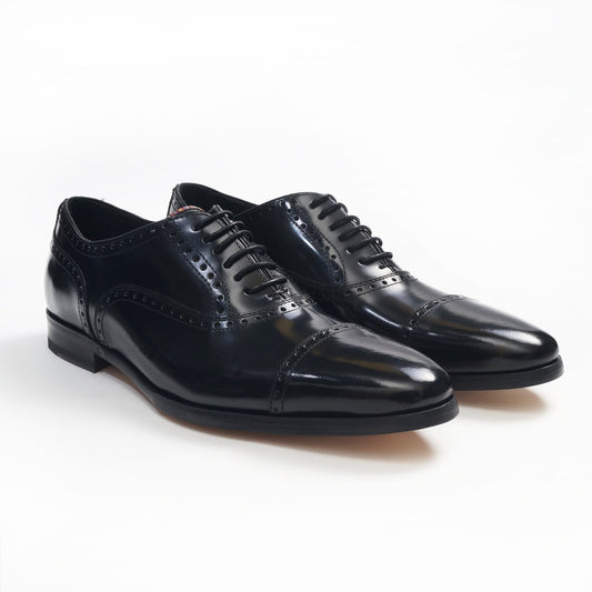 - Calf Leather 'Shaw' Brogues - Black