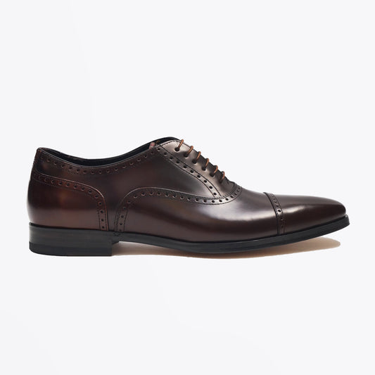 - Calf Leather 'Shaw' Brogues - Tan