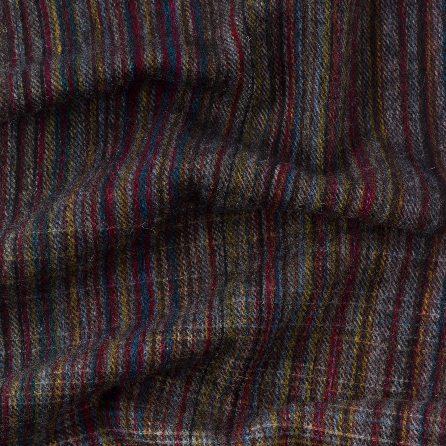 - Wool Multi-Check Scarf - Multi