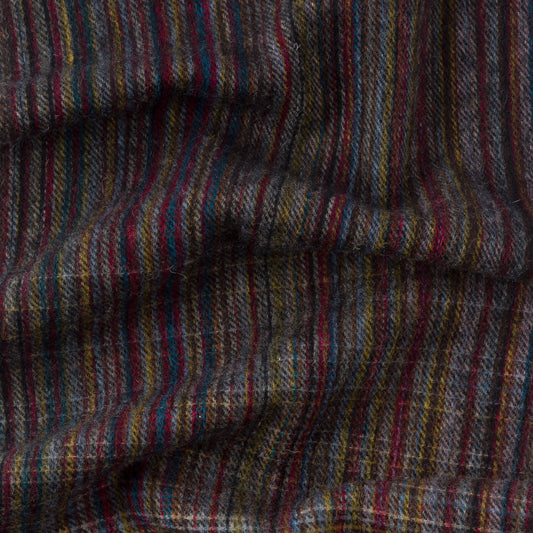 - Wool Multi-Check Scarf - Multi