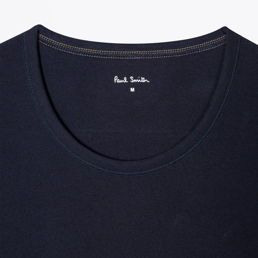 - Crew Neck Short Sleeve Vest - Navy