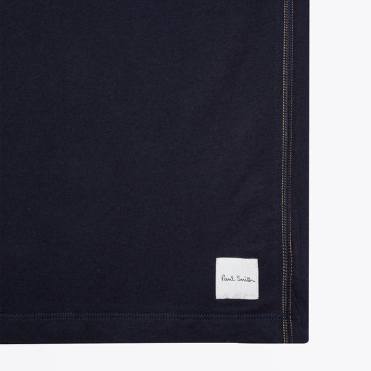 - Crew Neck Short Sleeve Vest - Navy