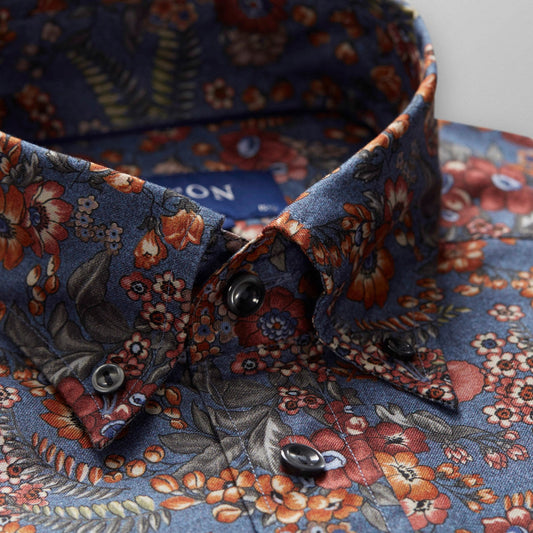 Floral Print Flannel Shirt - Multi