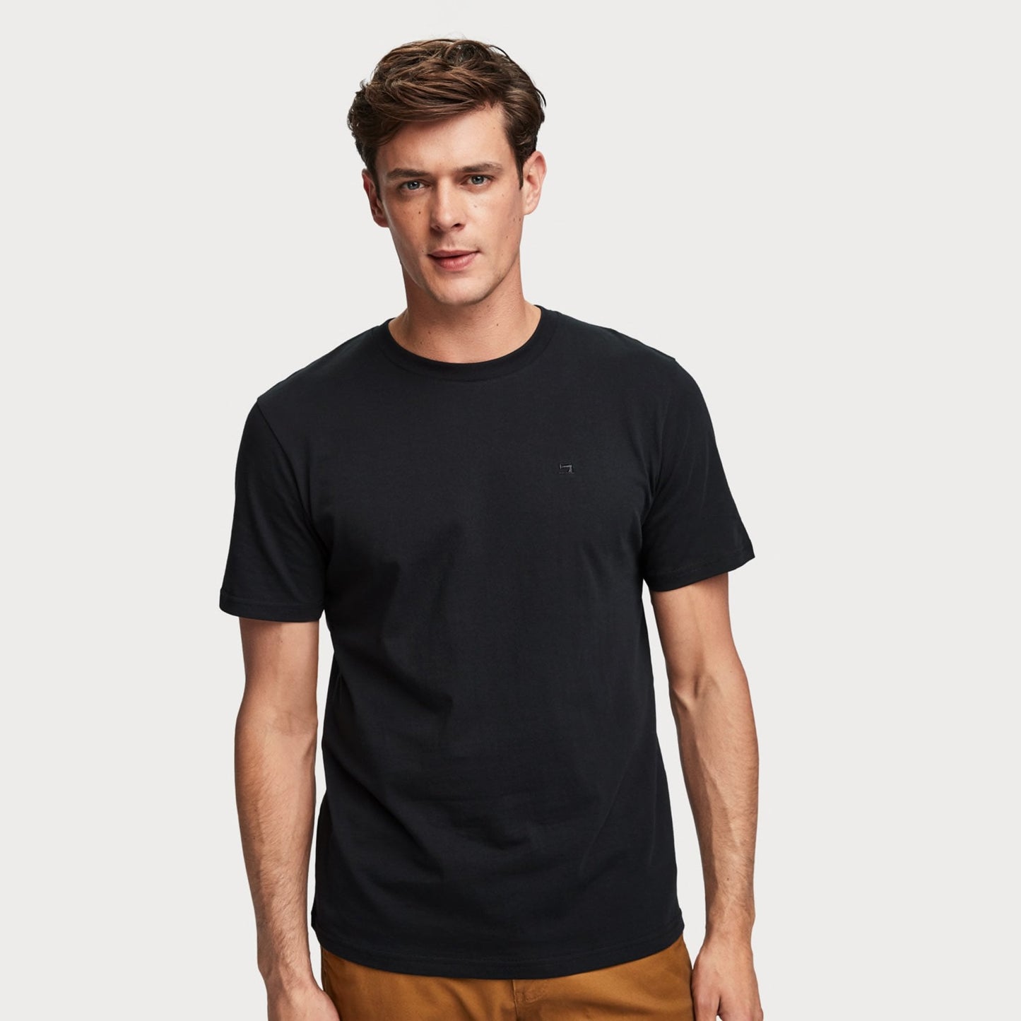 - Cotton T-shirt - Black