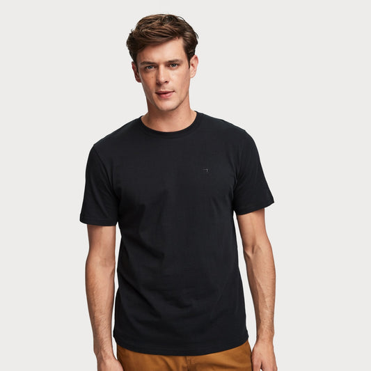 - Cotton T-shirt - Black