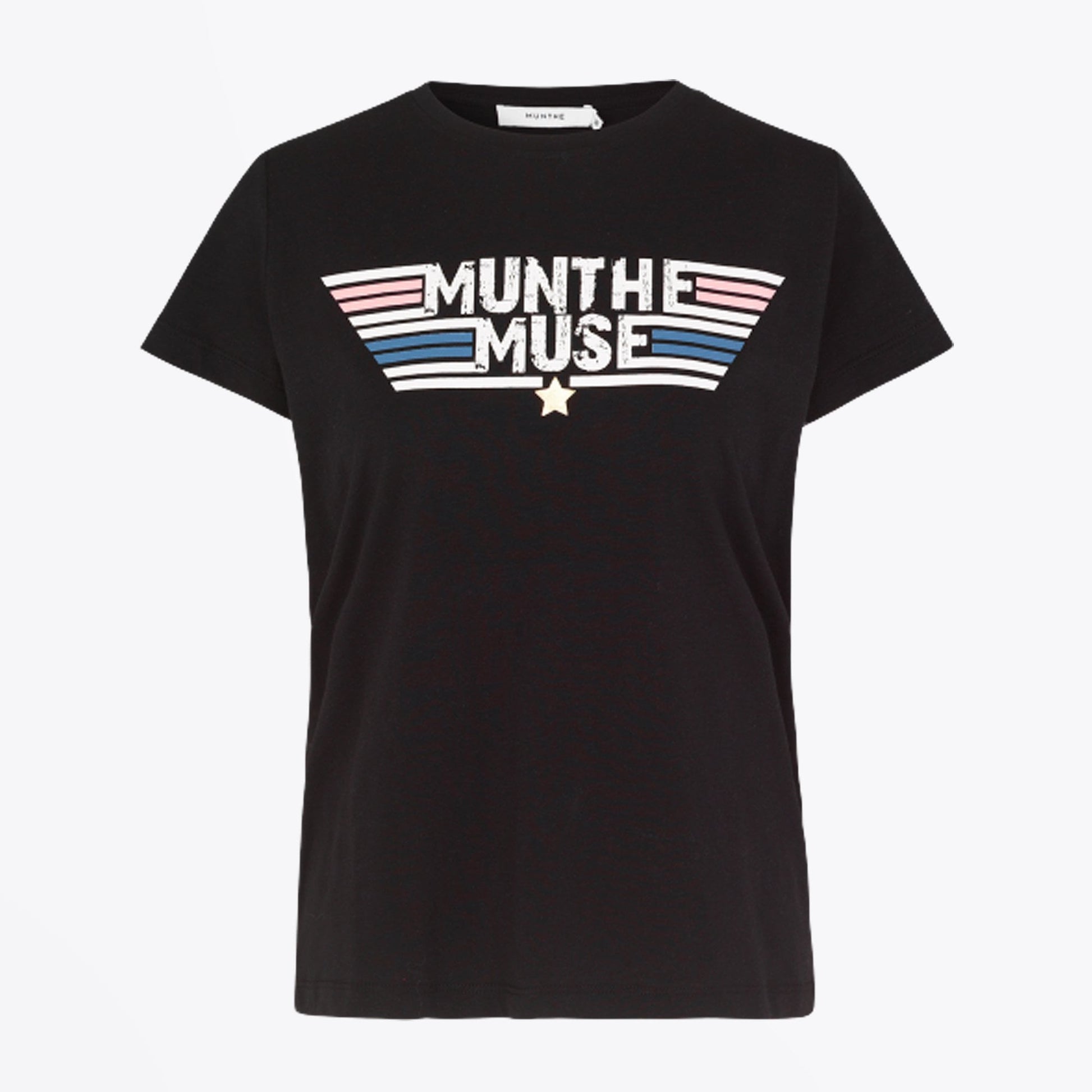 Munthe Munthe Print T-Shirt - Black
