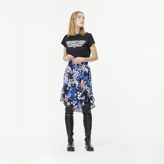 Munthe Print T-Shirt - Black
