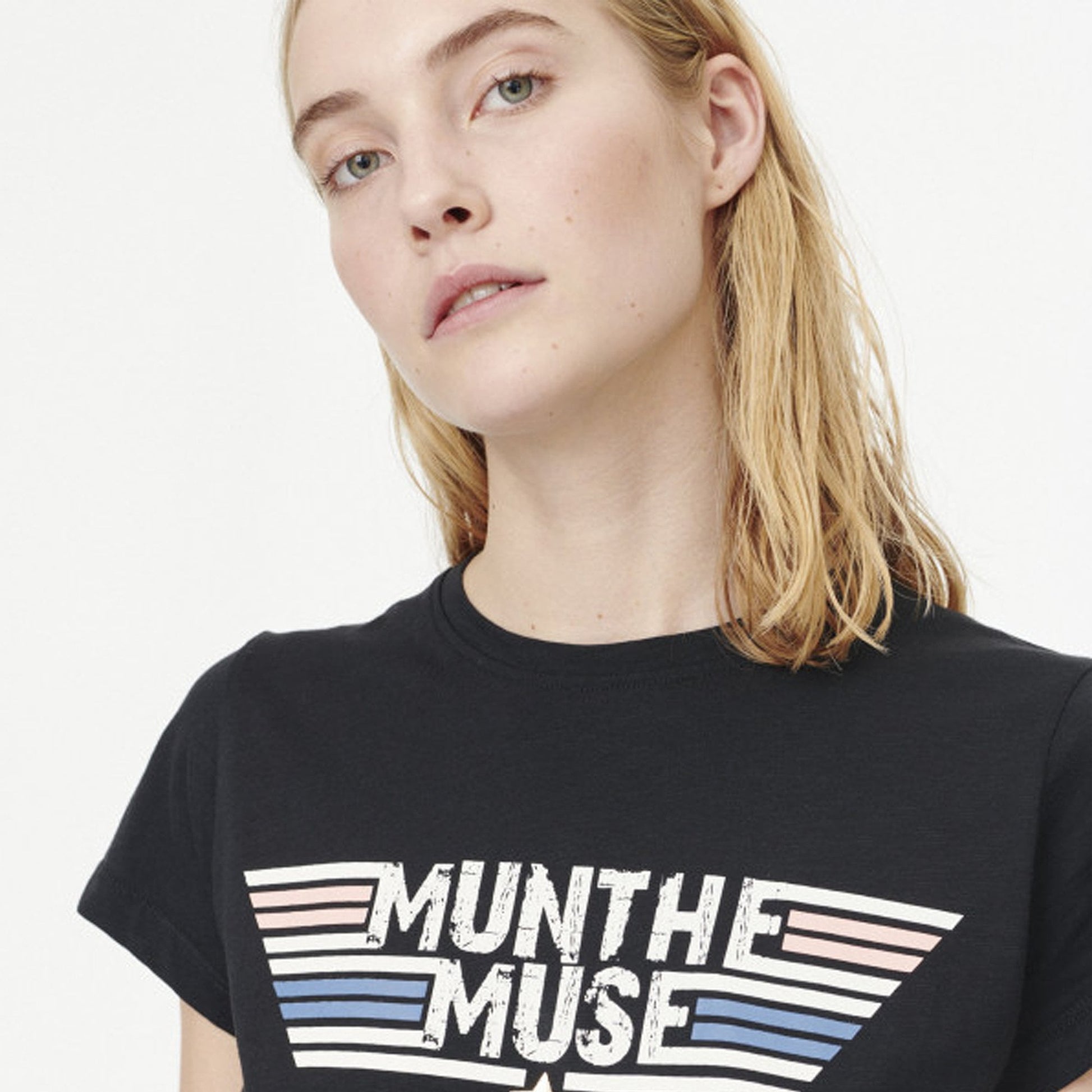 Munthe Munthe Print T-Shirt - Black