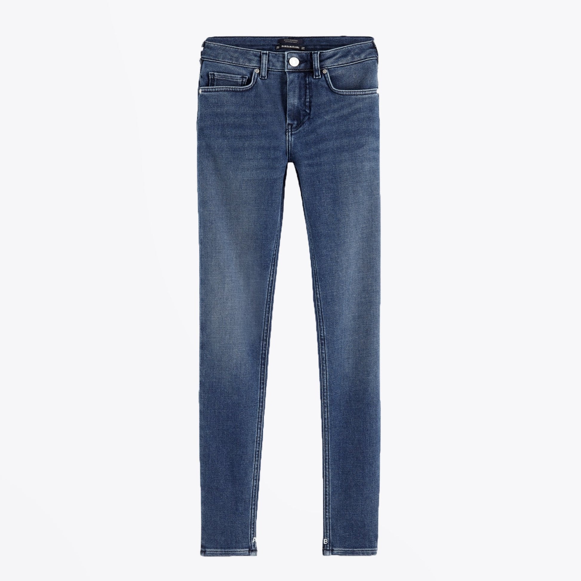 Scotch Mid-Rise Cropped Skinny Jeans - Blue