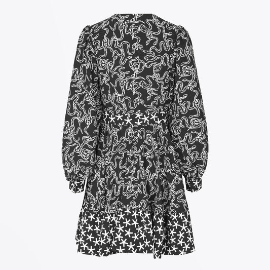 - Farrow Short Structured Dress - Black