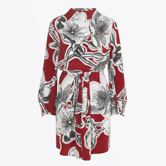 Jacob Silk Dress - Red