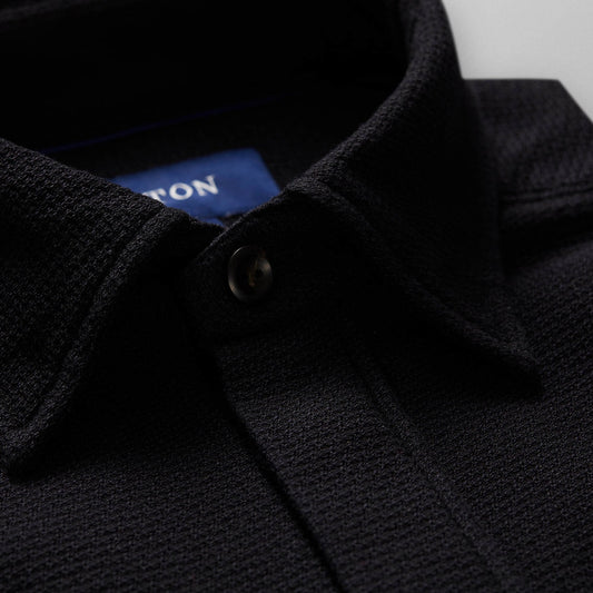 - Textured Overshirt - Indigo Black