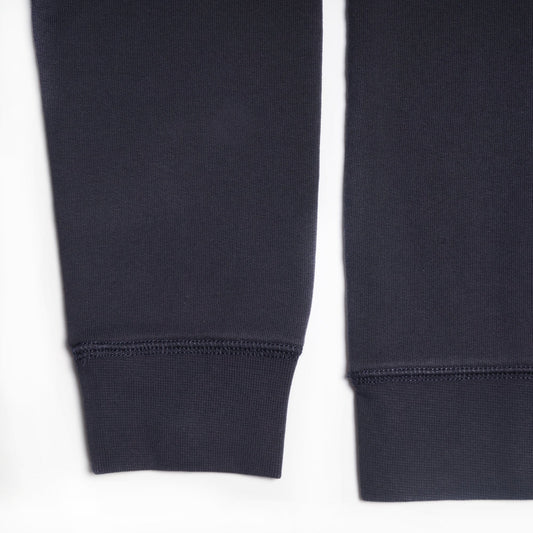 - Embroidered Rose Patch Sweater - Dark Blue