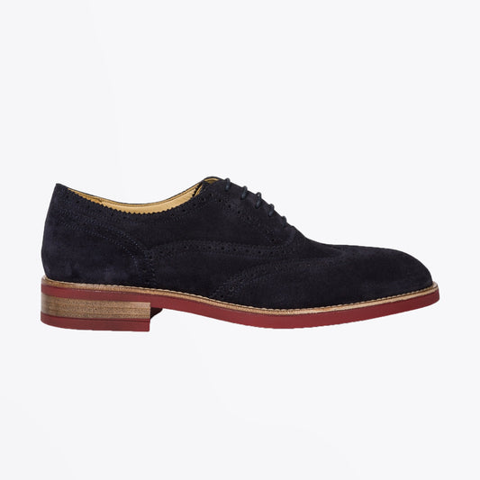 - Suede 'Fremont' Brogues - Navy