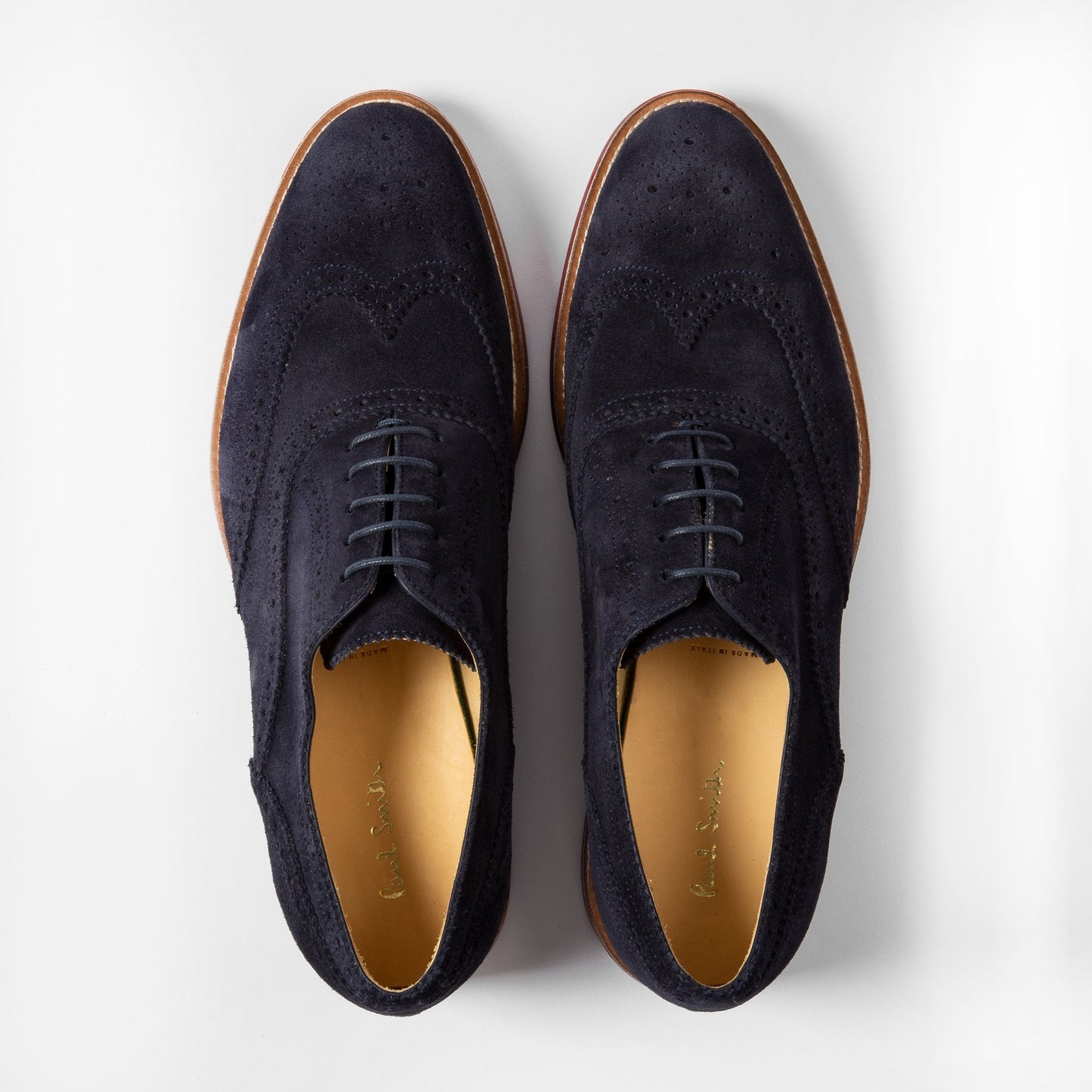- Suede 'Fremont' Brogues - Navy