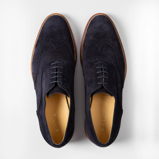 - Suede 'Fremont' Brogues - Navy