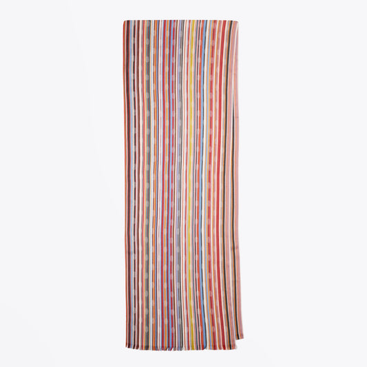 - Stripe Polka Dot Scarf - Multi