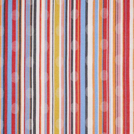 - Stripe Polka Dot Scarf - Multi