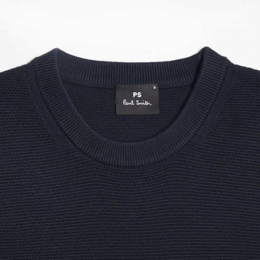 - Crew-Neck Pullover - Navy