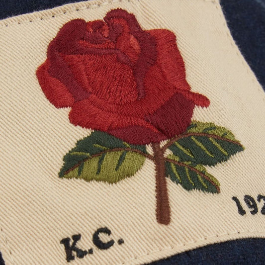 - Classic Rose Patch Cap - Navy