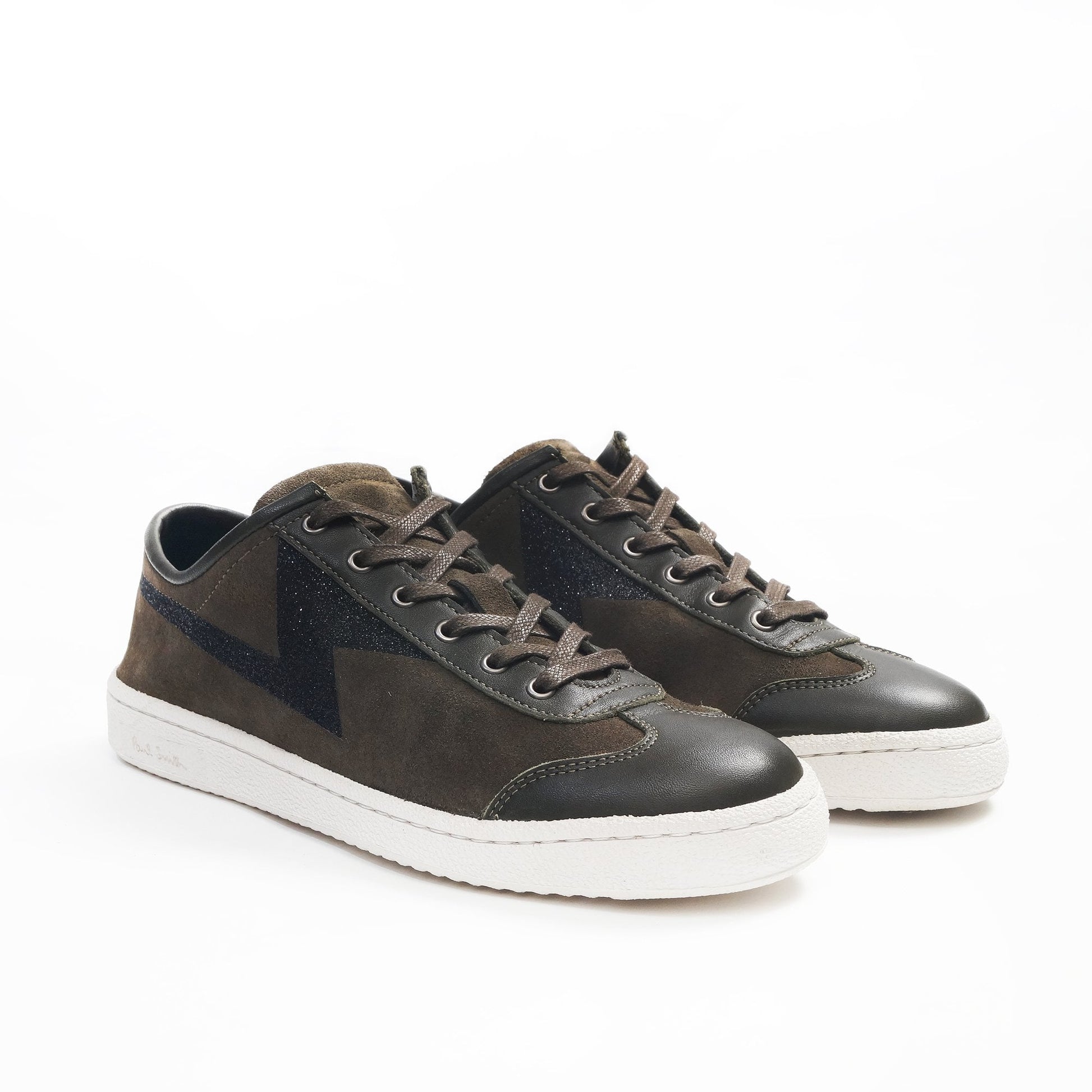 Paul Leather 'Ziggy' Trainers - Green