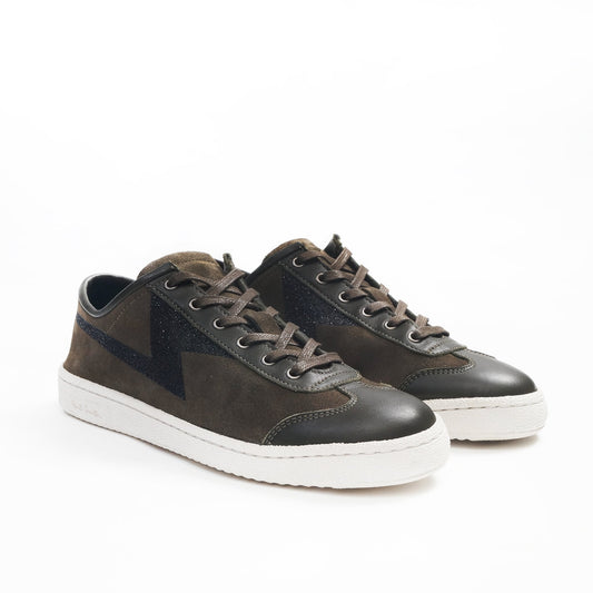 Leather 'Ziggy' Trainers - Green