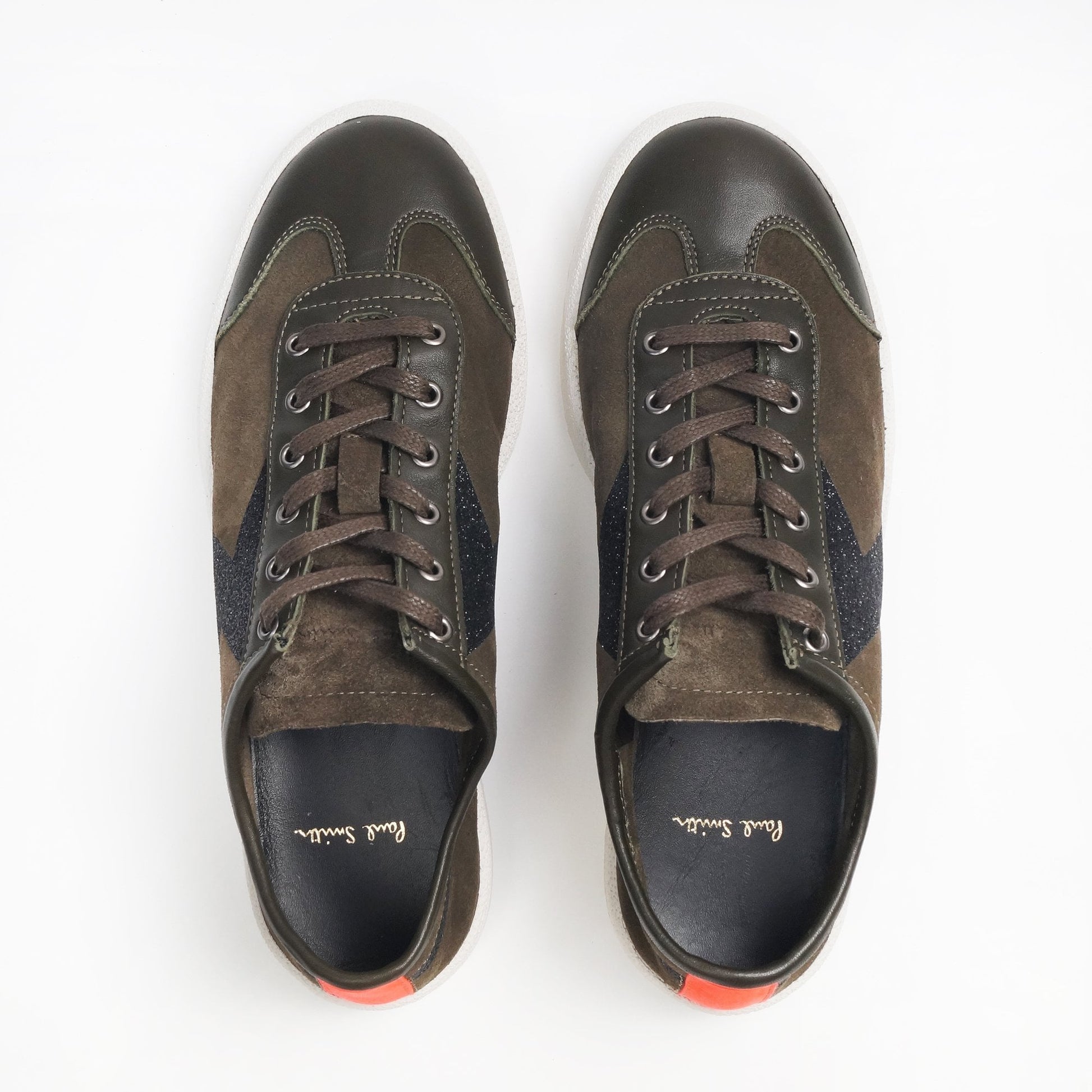 Paul Leather 'Ziggy' Trainers - Green