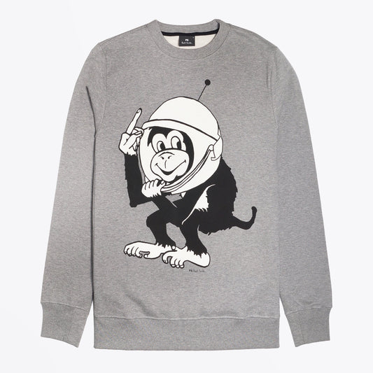 - Space Monkey Sweatshirt - Grey