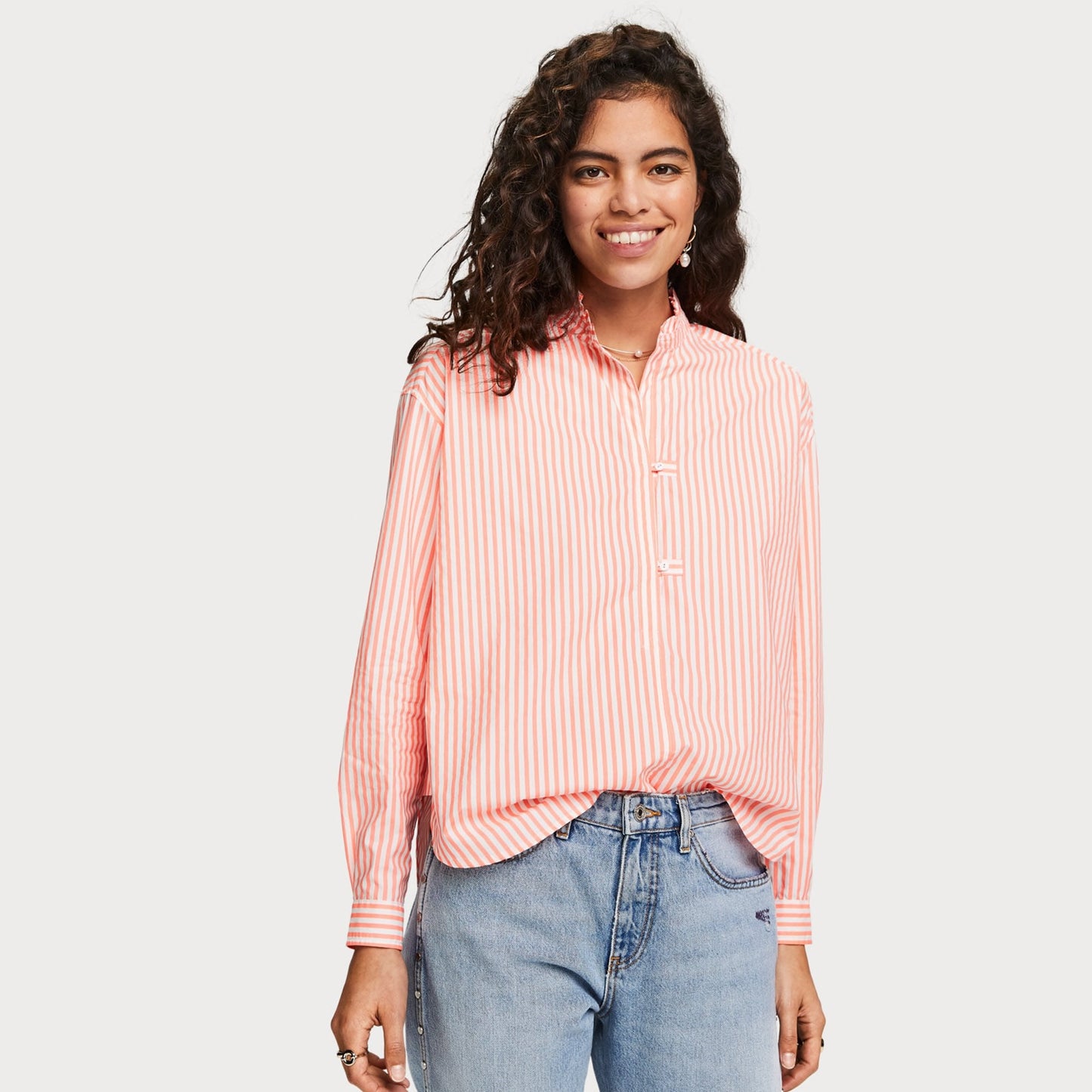 - Oversized Stripe Shirt