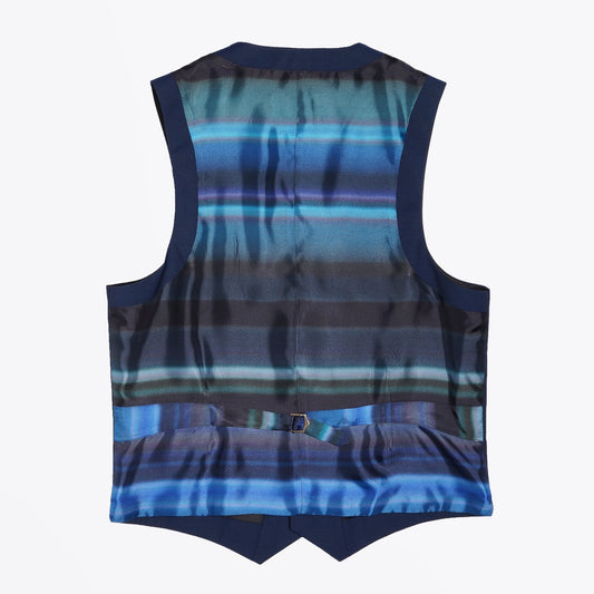 - Wool And Mohair Waistcoat - Blue