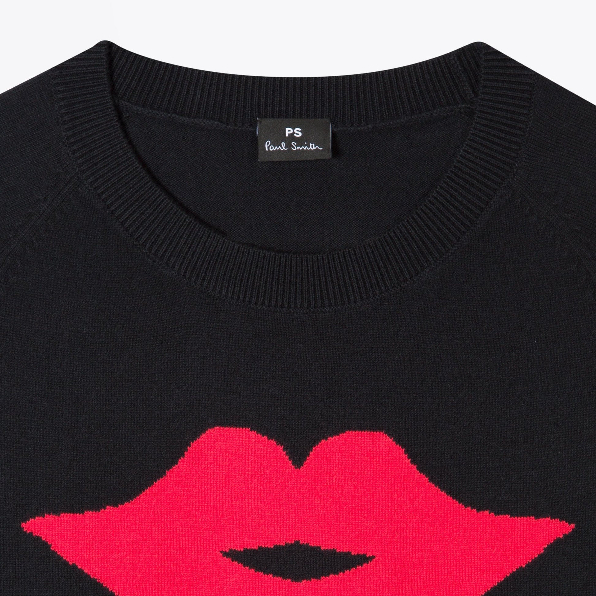 Paul Lips Intarsia Wool Blend Jumper - Black