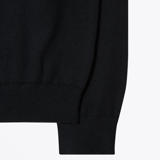 Lips Intarsia Wool Blend Jumper - Black