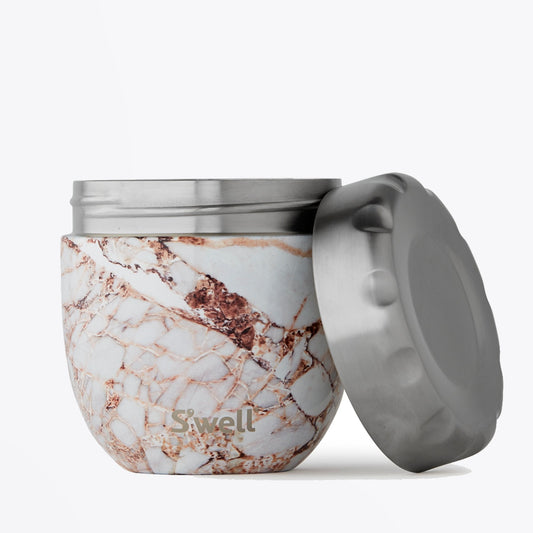 - Calacatta Gold Eats Food Bowl 21.5oz - White