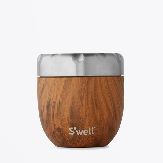 - Teakwood Eats Food Bowl 21.5oz - Brown