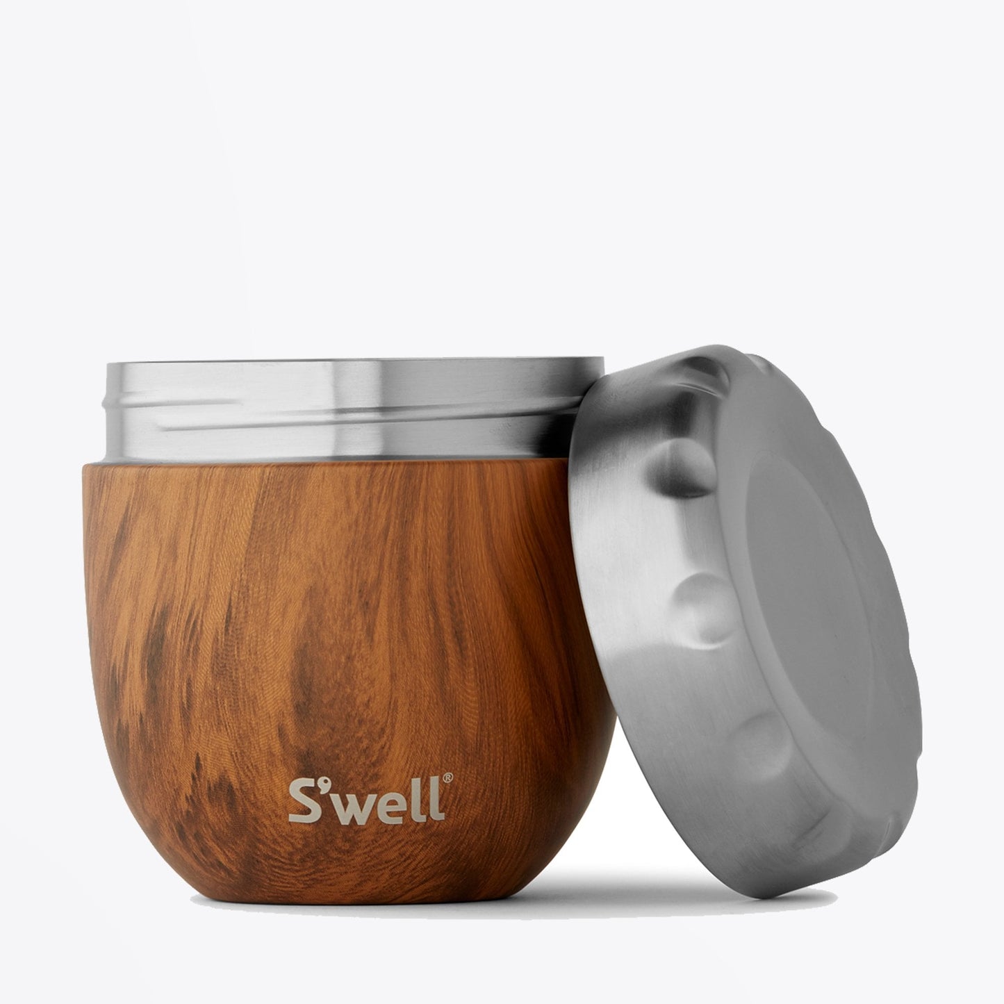 - Teakwood Eats Food Bowl 21.5oz - Brown