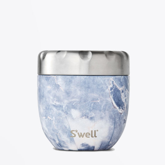 - Blue Granite Eats Food Bowl 21.5oz - White