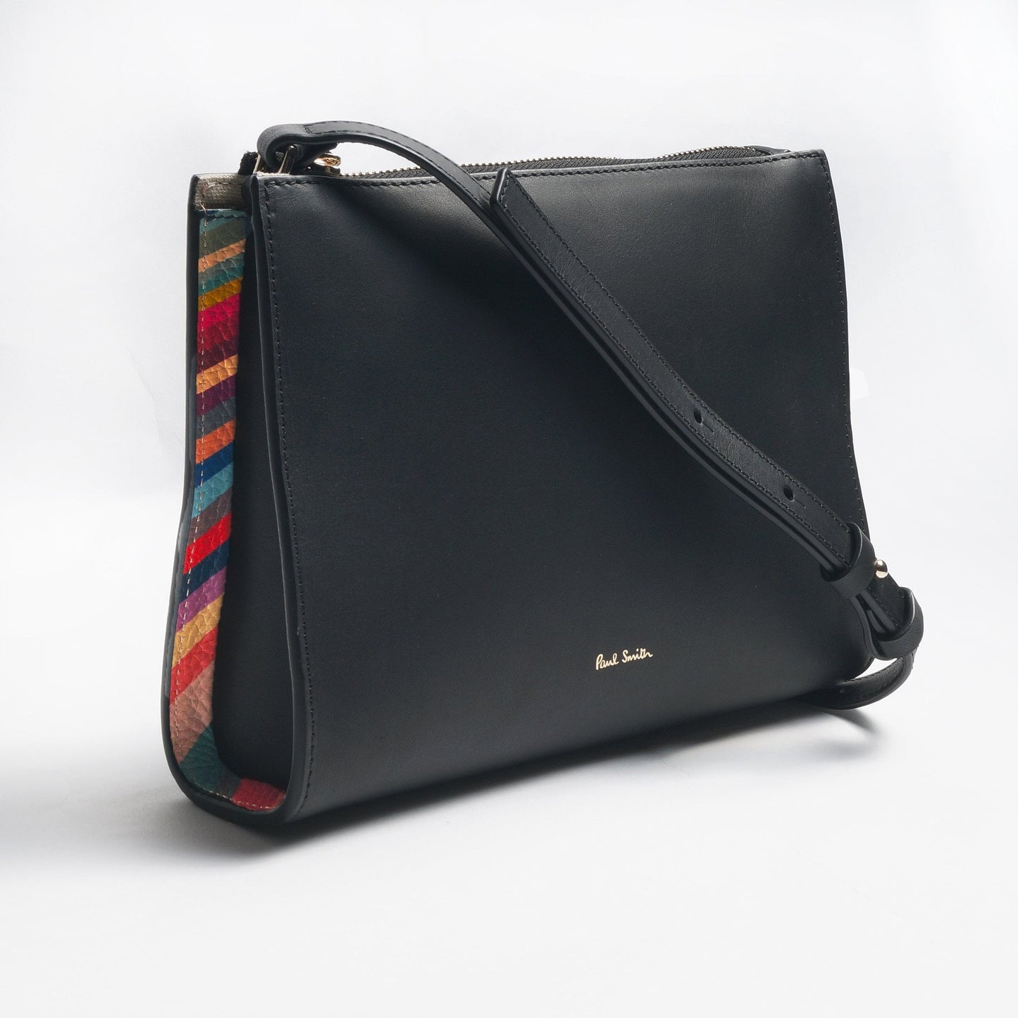 Leather Cross-Body Bag - Black