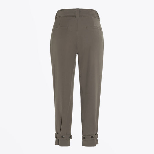 Koko - Trouser with Buckle Detail - Khaki Green