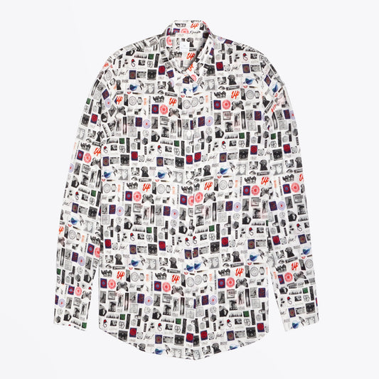 Motif Printed Shirt - White/Multi