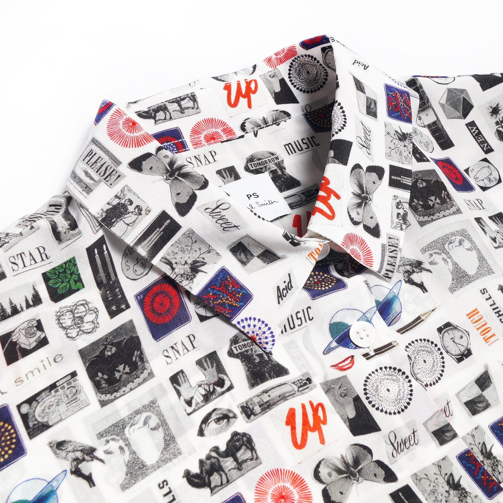 Paul Motif Printed Shirt - White/Multi