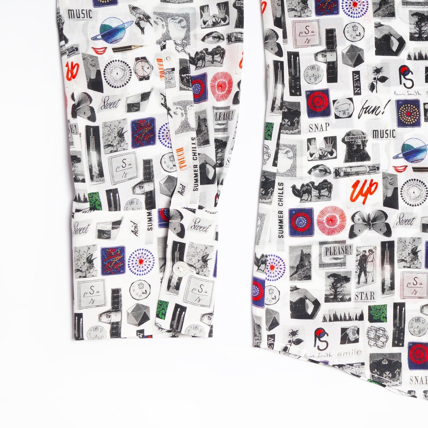Motif Printed Shirt - White/Multi