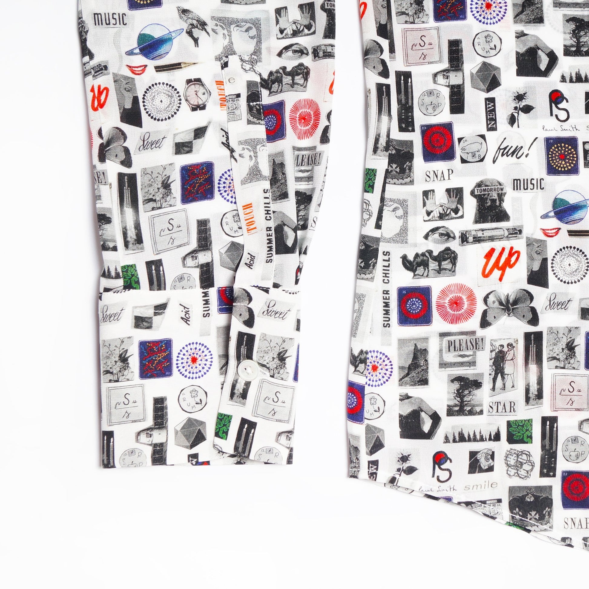 Paul Motif Printed Shirt - White/Multi